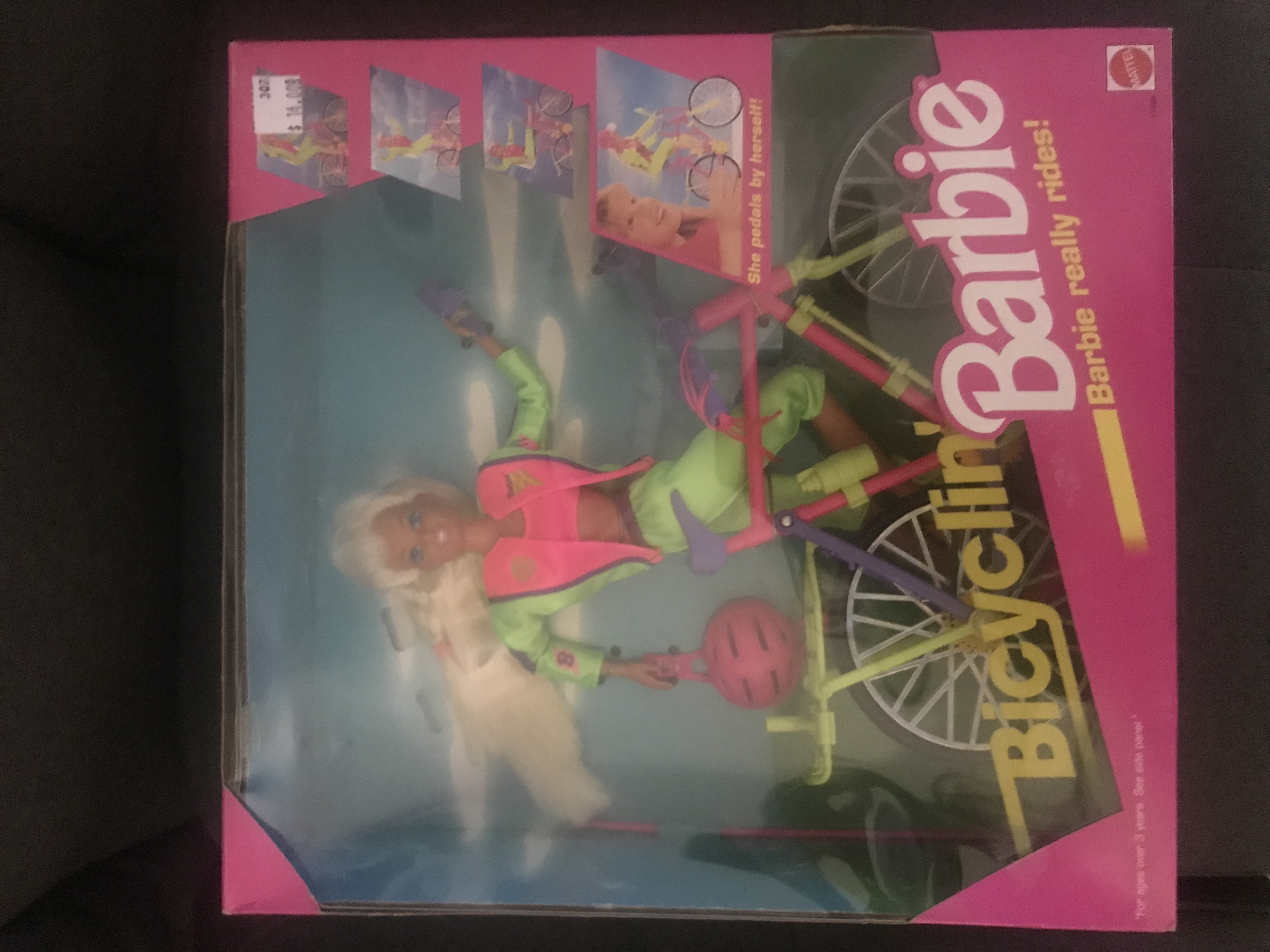 Foreign Bicyclin' Barbie Doll Set 11689 New NRFB Excellent Condition 1995 Mattel