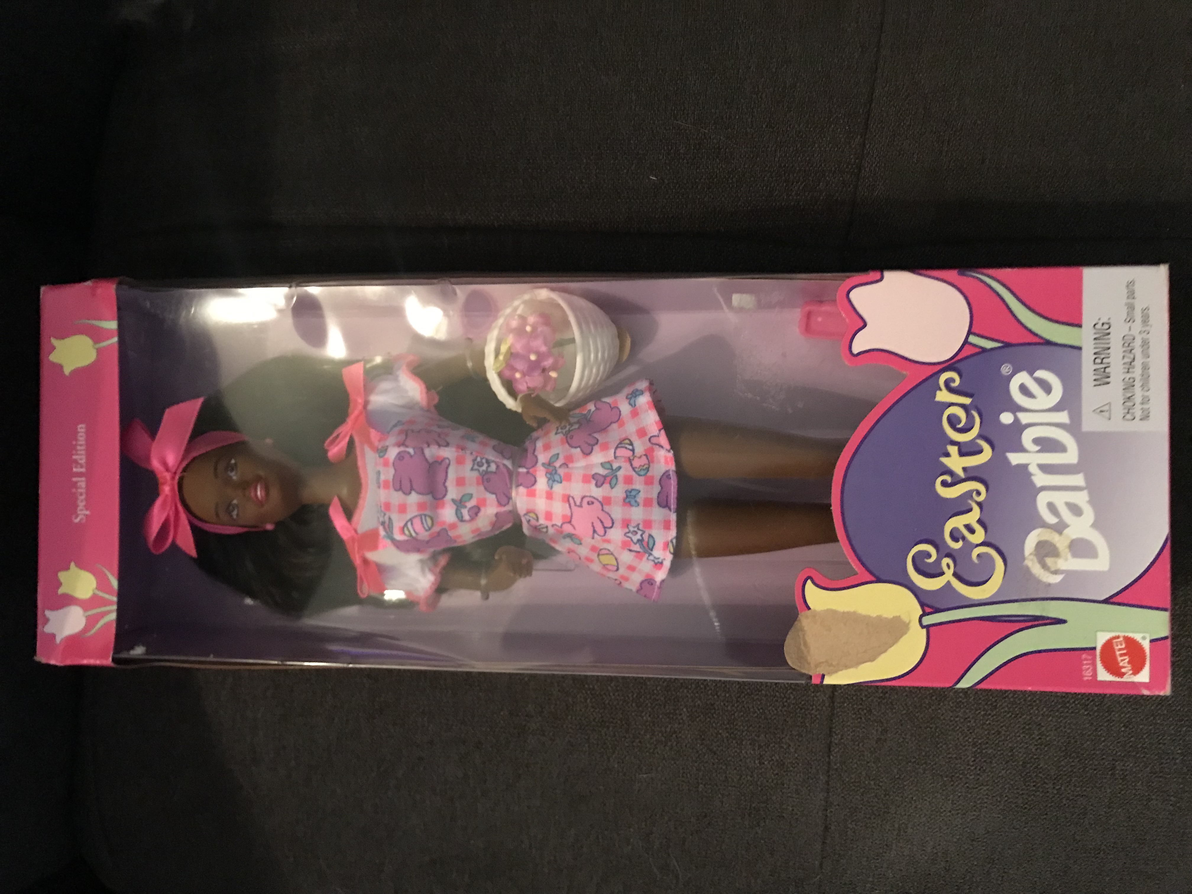 Vtg Mattel 16317 Barbie Doll African American Easter Special Edition 1996