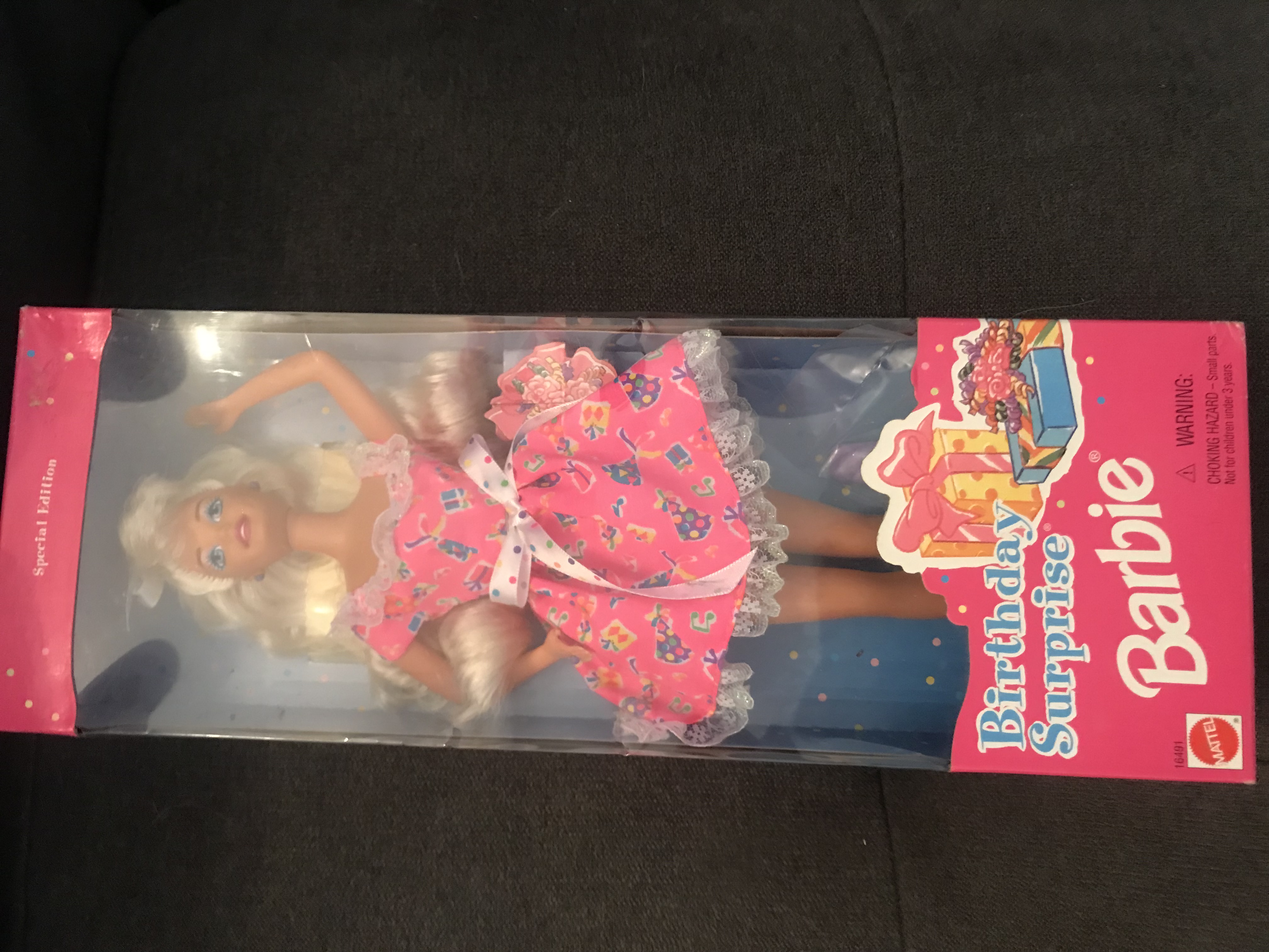 1996 Birthday Surprise Barbie Doll Special Edition Mattel 16491 NRFB