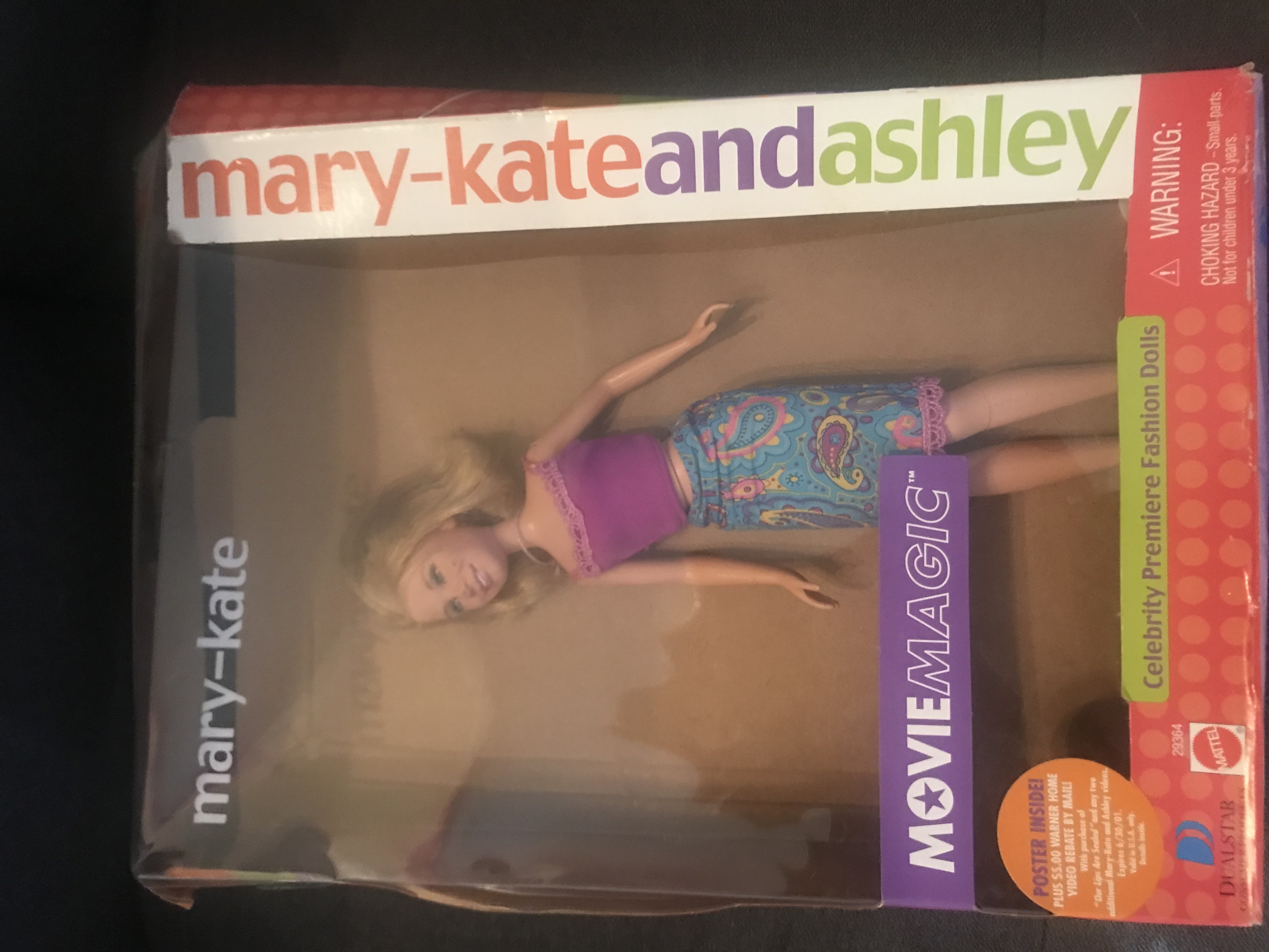 2001 Mary-kate Ashley Olsen Twins Doll Set Movie Magic Barbie Mattel Dolls